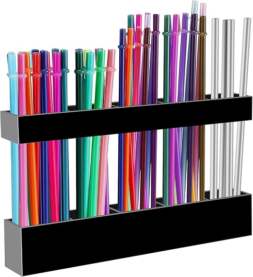 Large Acrylic Straw Holder