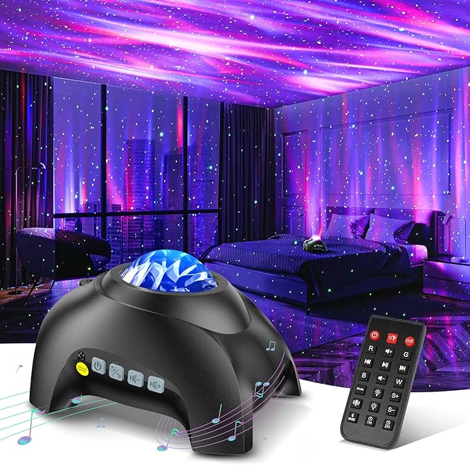 Aurora Galaxy Projector with Speaker