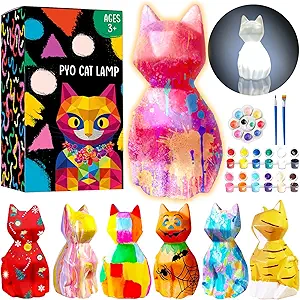 Goodyking Paint Your Own Cat Lamp Kit