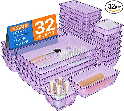 Clear Plastic Drawer Organizer