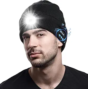 Bluetooth Beanie with Headlamp