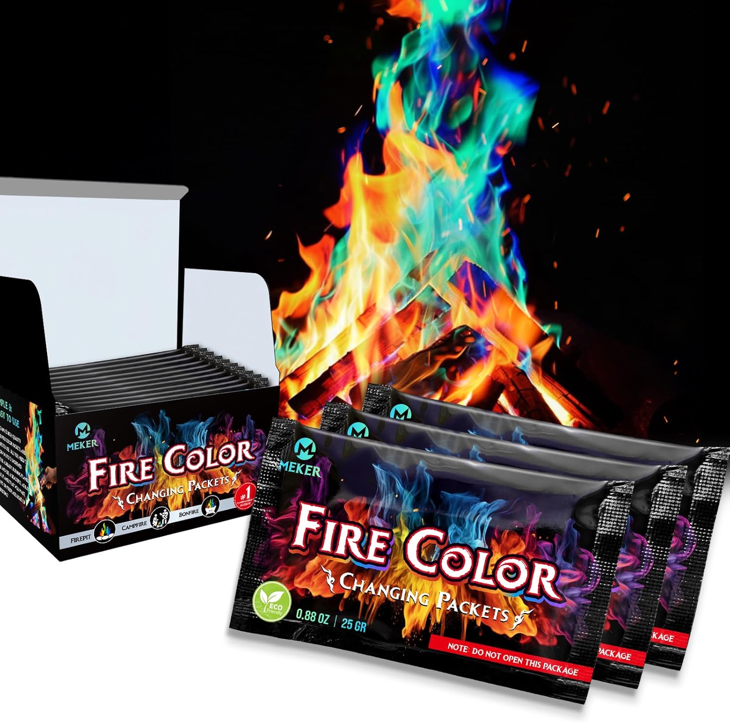 MEKER Fire Color Changing Packets