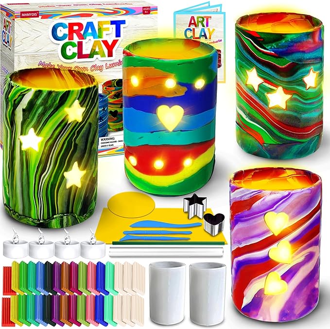 MHMYDIS Clay Luminaries Kit