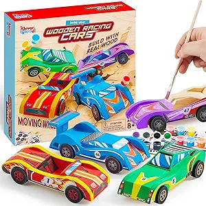 Klever Kits DIY Wooden Race Cars