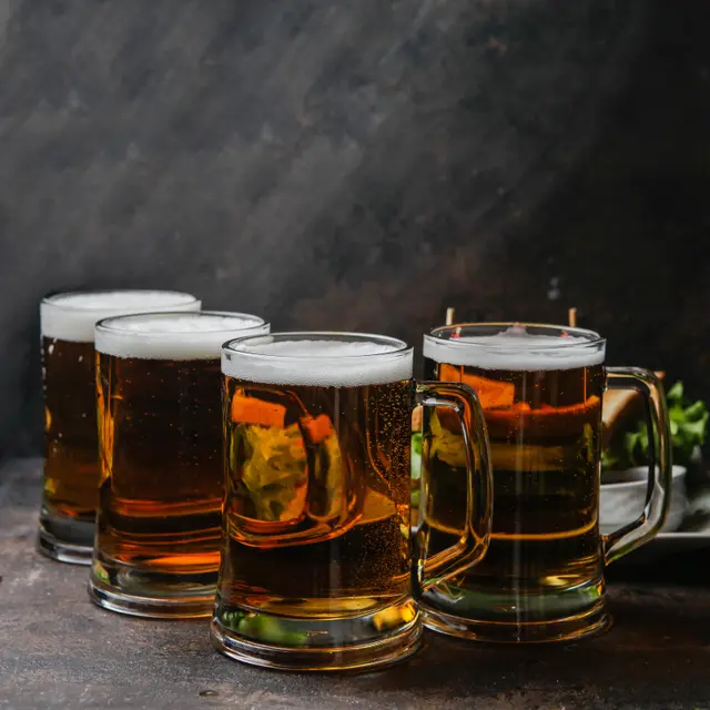 Set de copas de cerveza x6