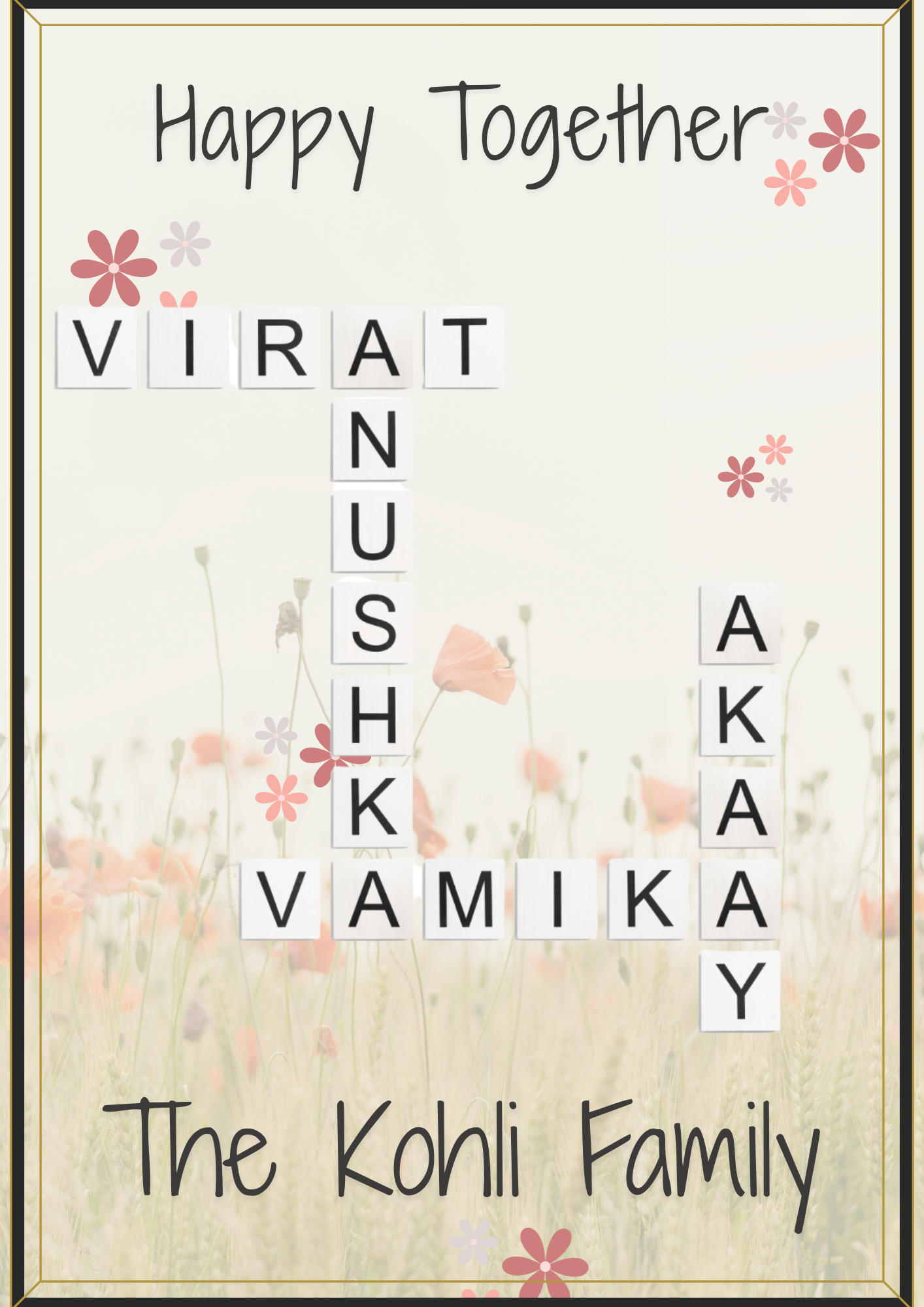 Family Crossword Frame