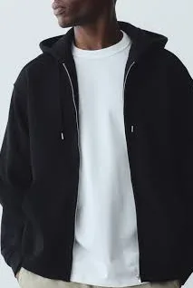 Black Zip-Up Hoodie