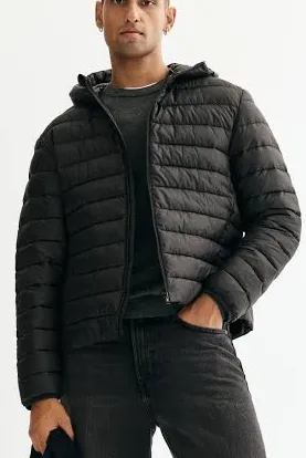 Men's Black Puffer Jacket
