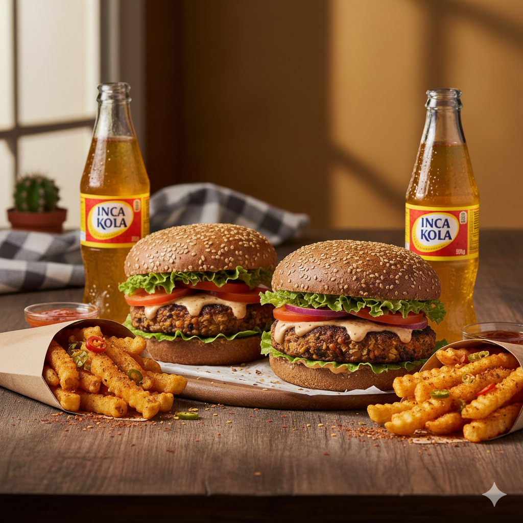 Combo Vegetalina Doble con Papas Picantes y Gaseosa