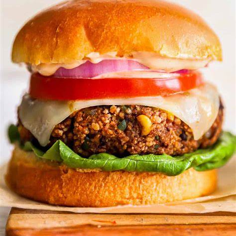 Hamburguesas veganas de frijoles negros