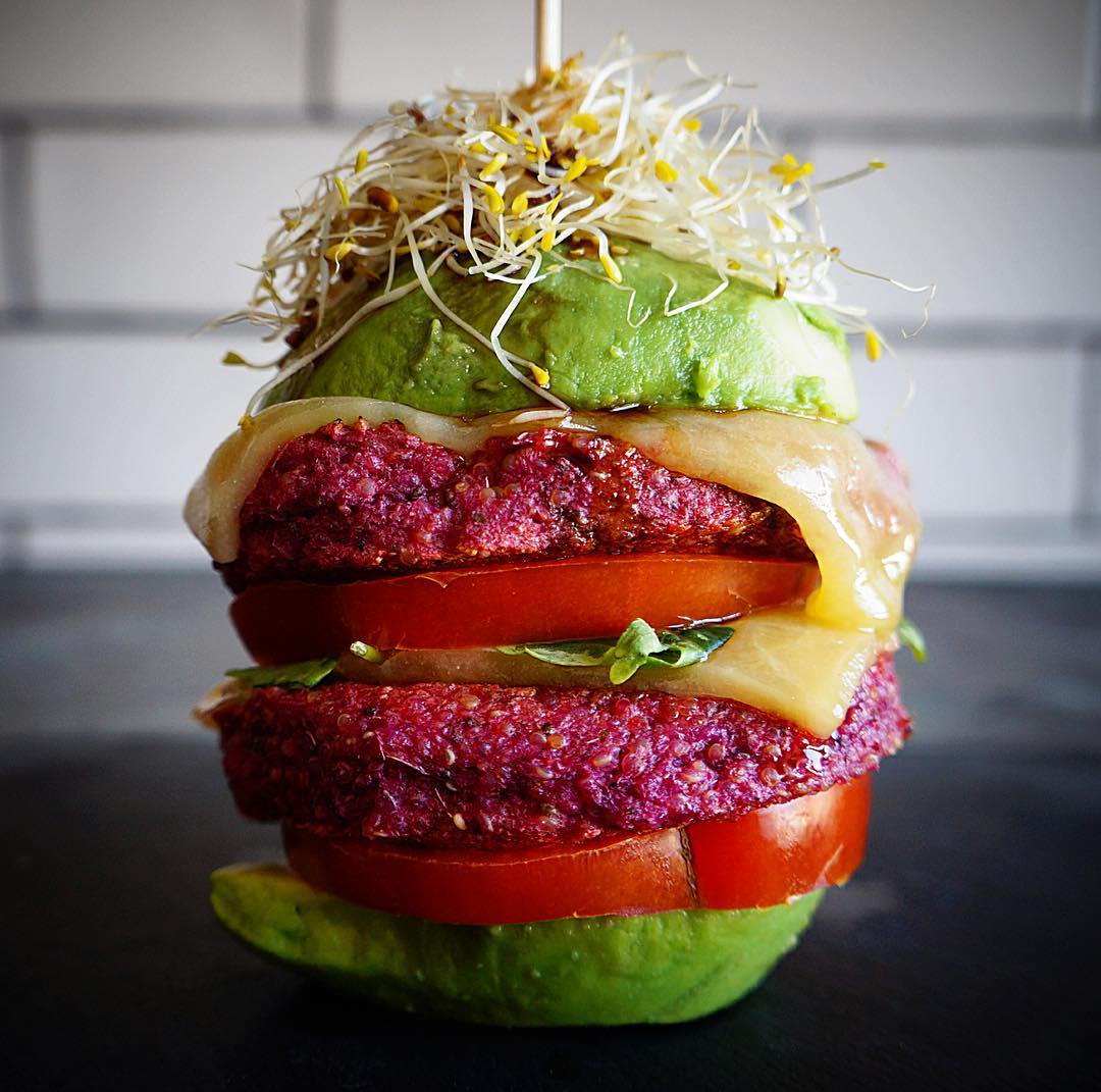 Hamburguesa de Quinoa y remolacha