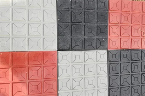 Color Coated Square Parking Tiles
