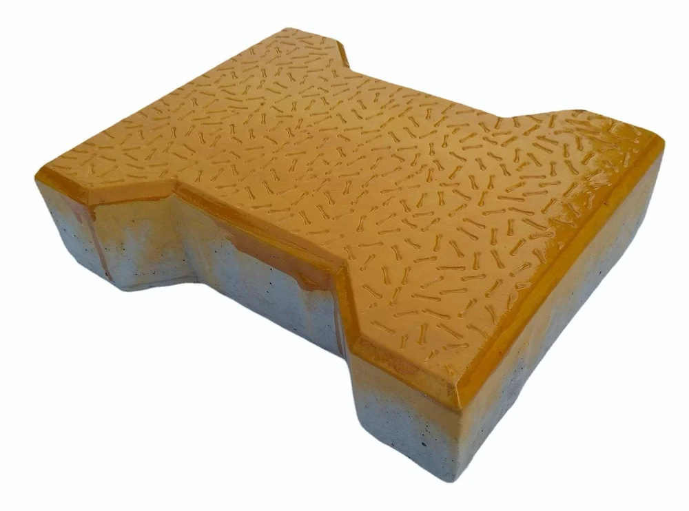 Yellow I Shape Paver Block