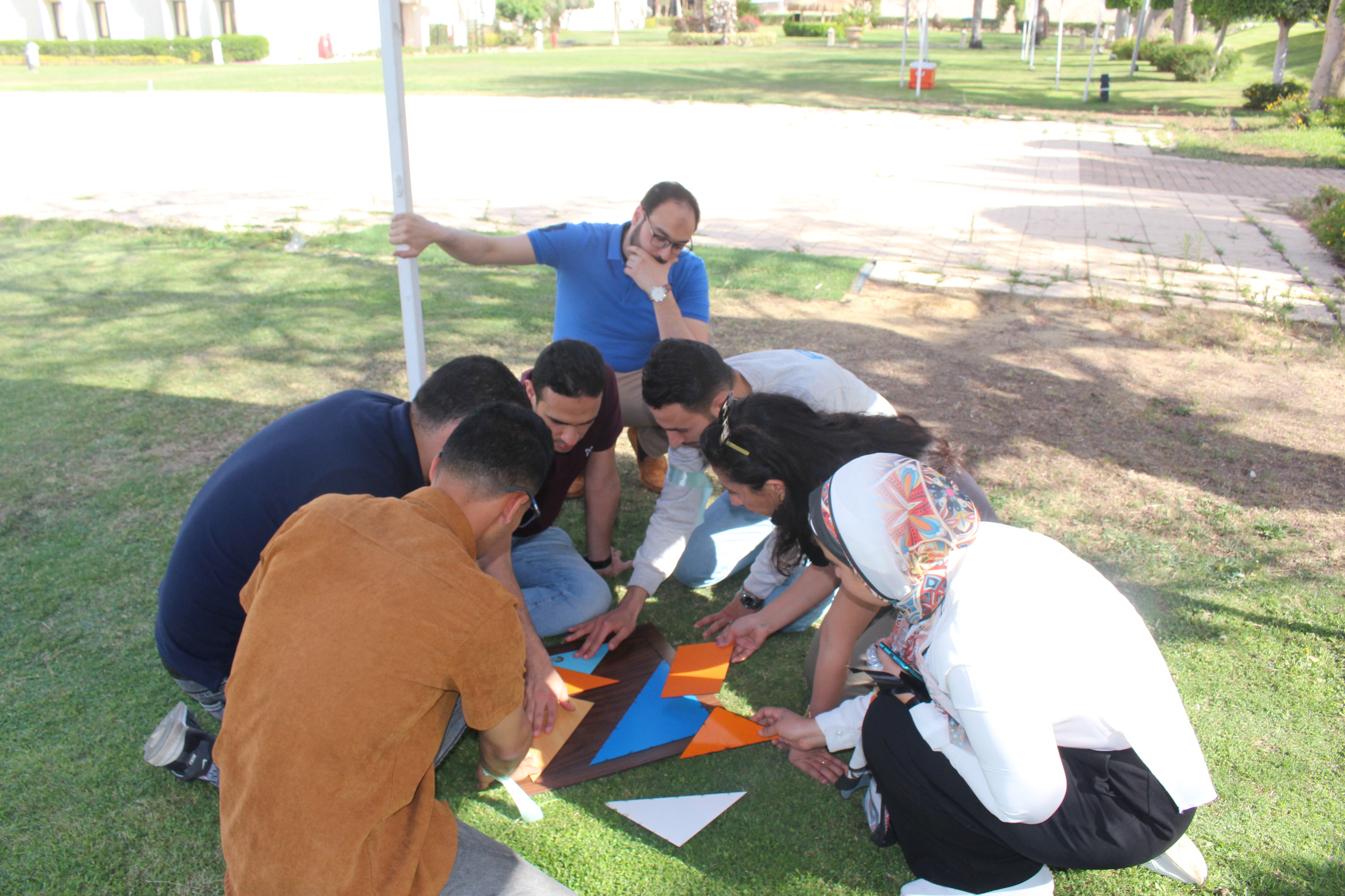 Large Outdoor Tangram Puzzle Set