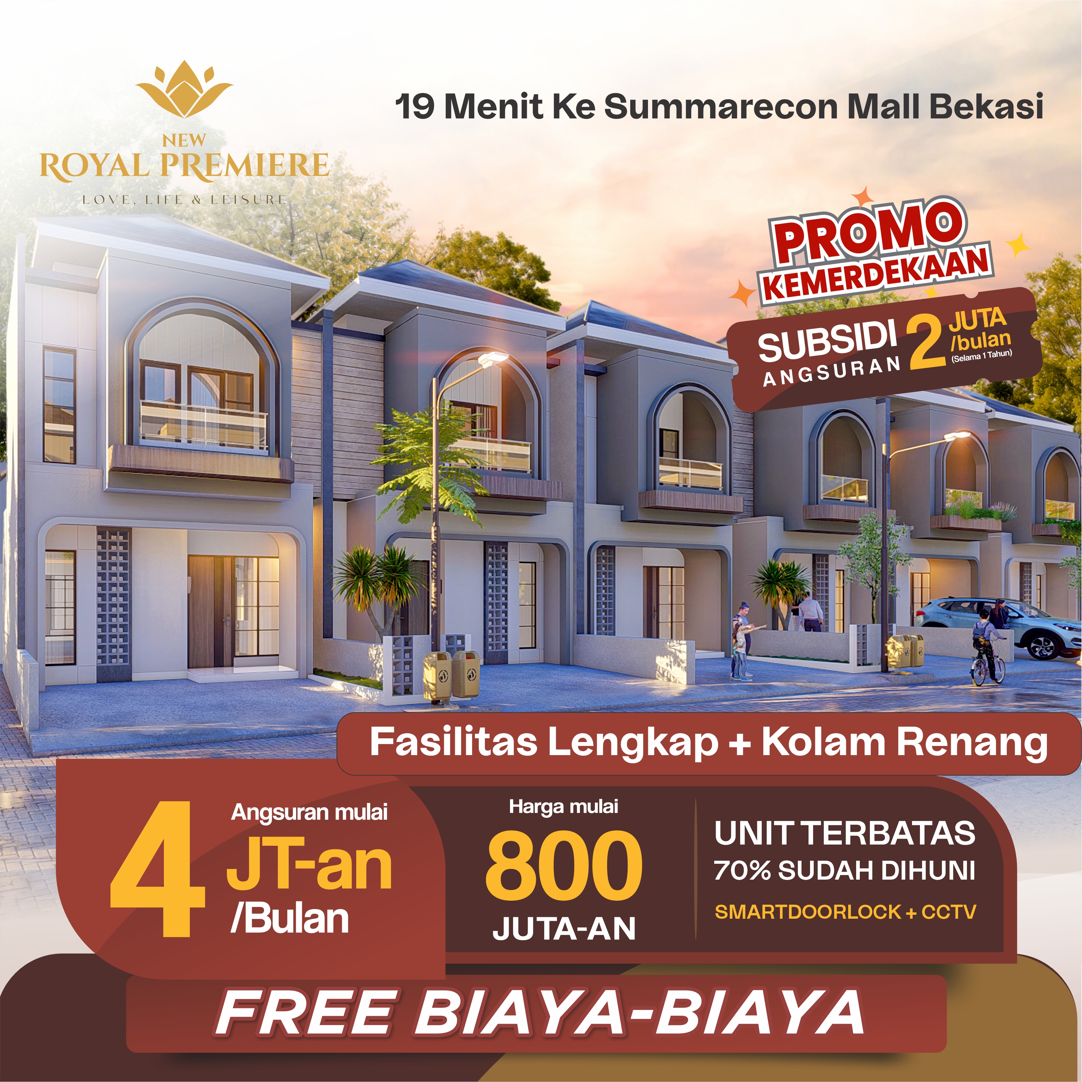 Rumah Mewah di dekat Summarecon Bekasi harga dibawah 1M