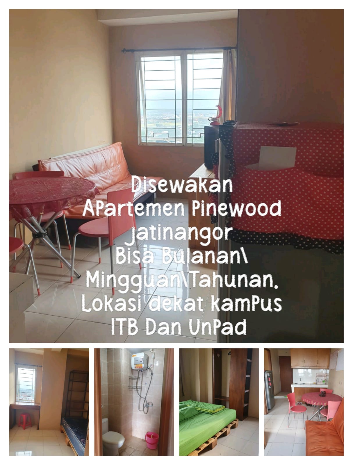 Dijual dan Disewakan Apartemen Pinewood Jatinangor Bandung