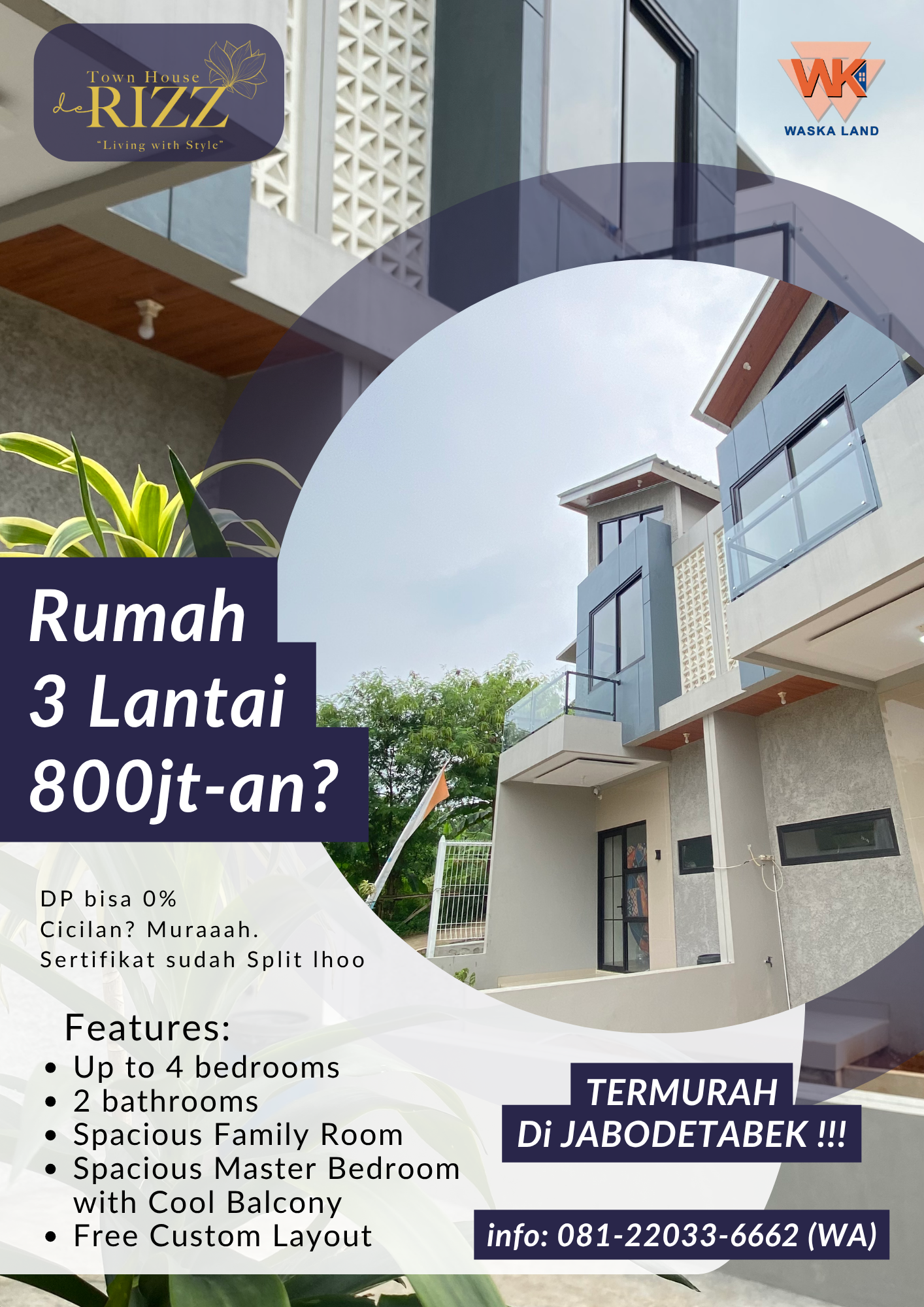 Rumah Modern Minimalis selangkah dari Jakarta