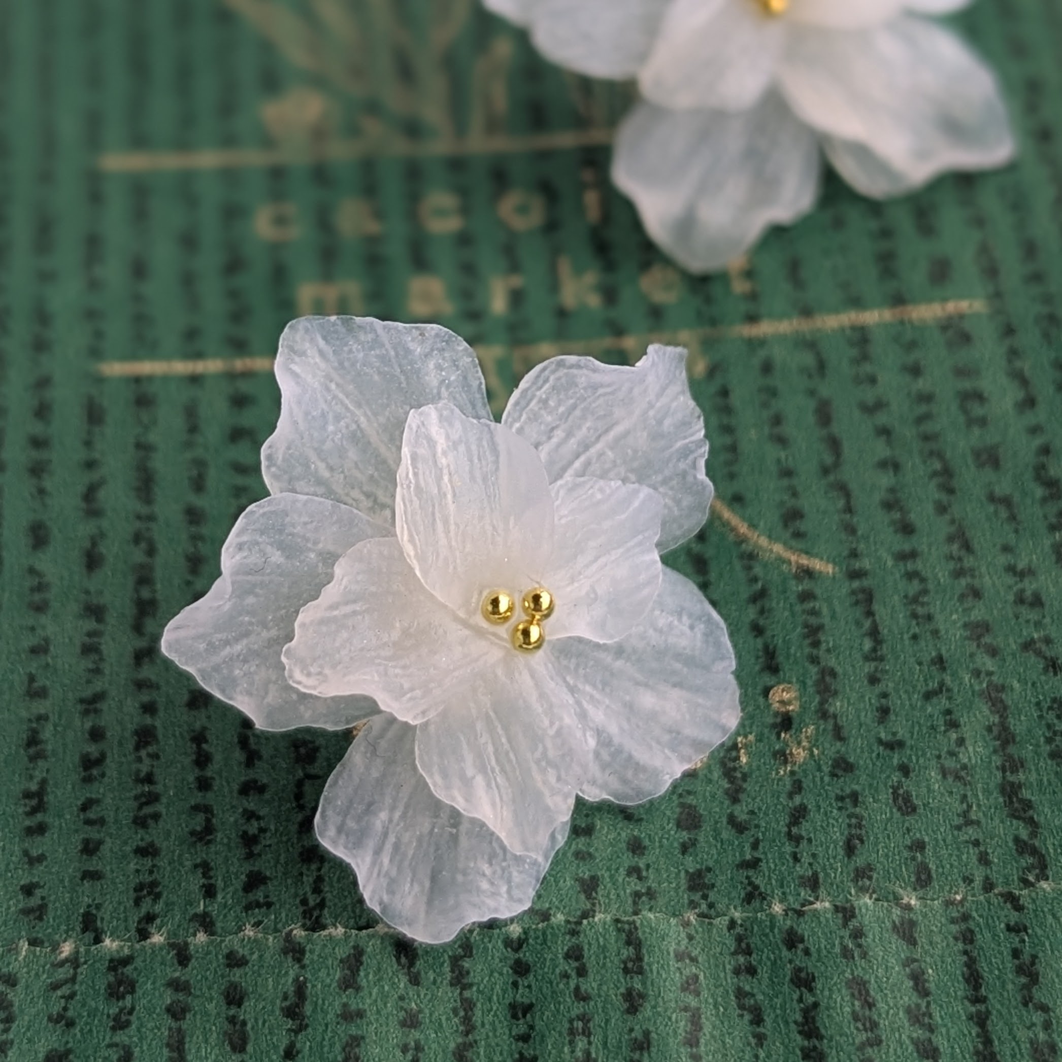 Transparent Flower Earrings