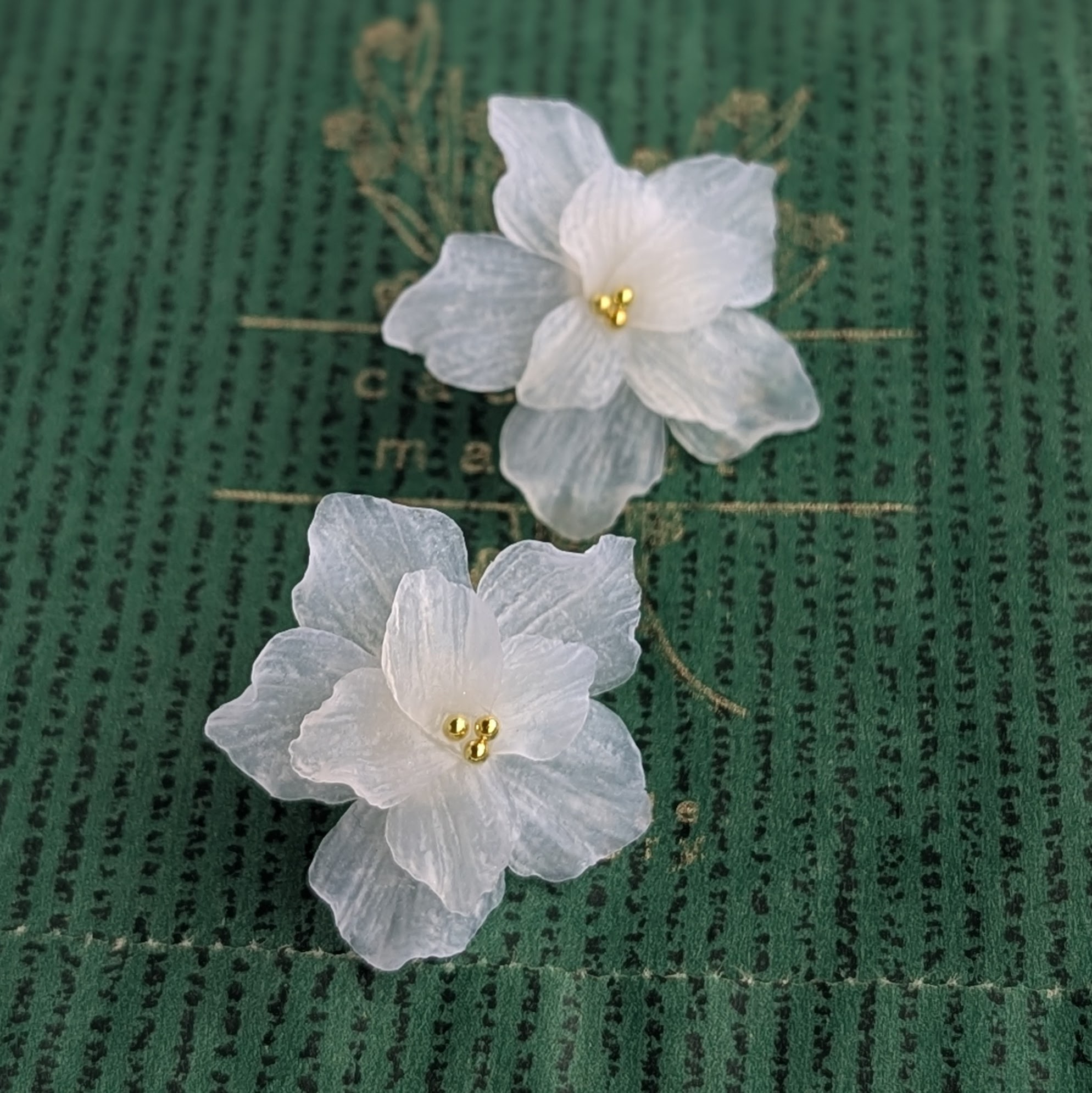 Transparent Flower Earrings