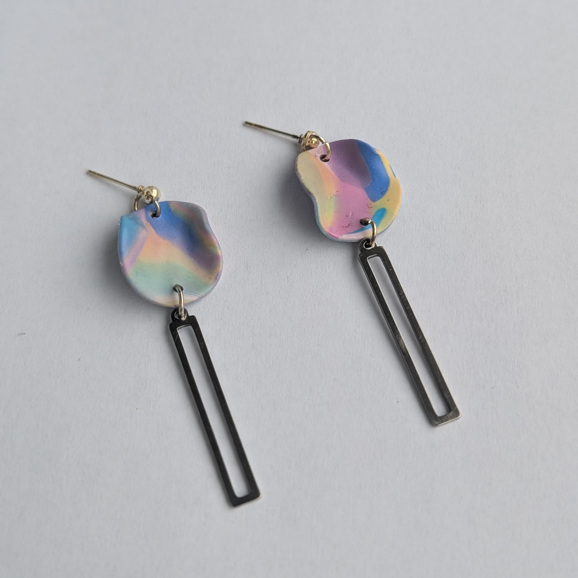 Colorful Abstract Dangle Earrings