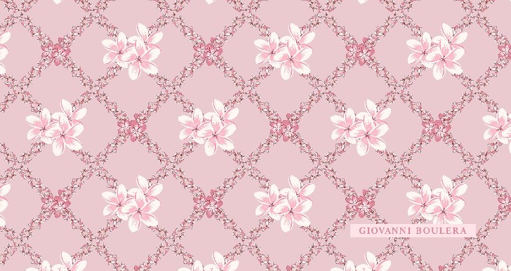 Romantik Pembe Tonlarda Çiçek Desenli Twill İpek Eşarp