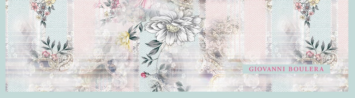 Lila Renklerle Tasarlanmıs Çiçek Desenli Twill İpek Eşarp