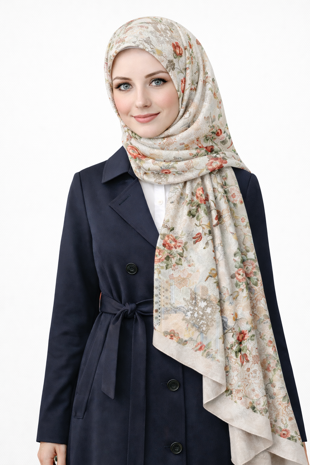 Vintage çiçekli ve motifli tasarım