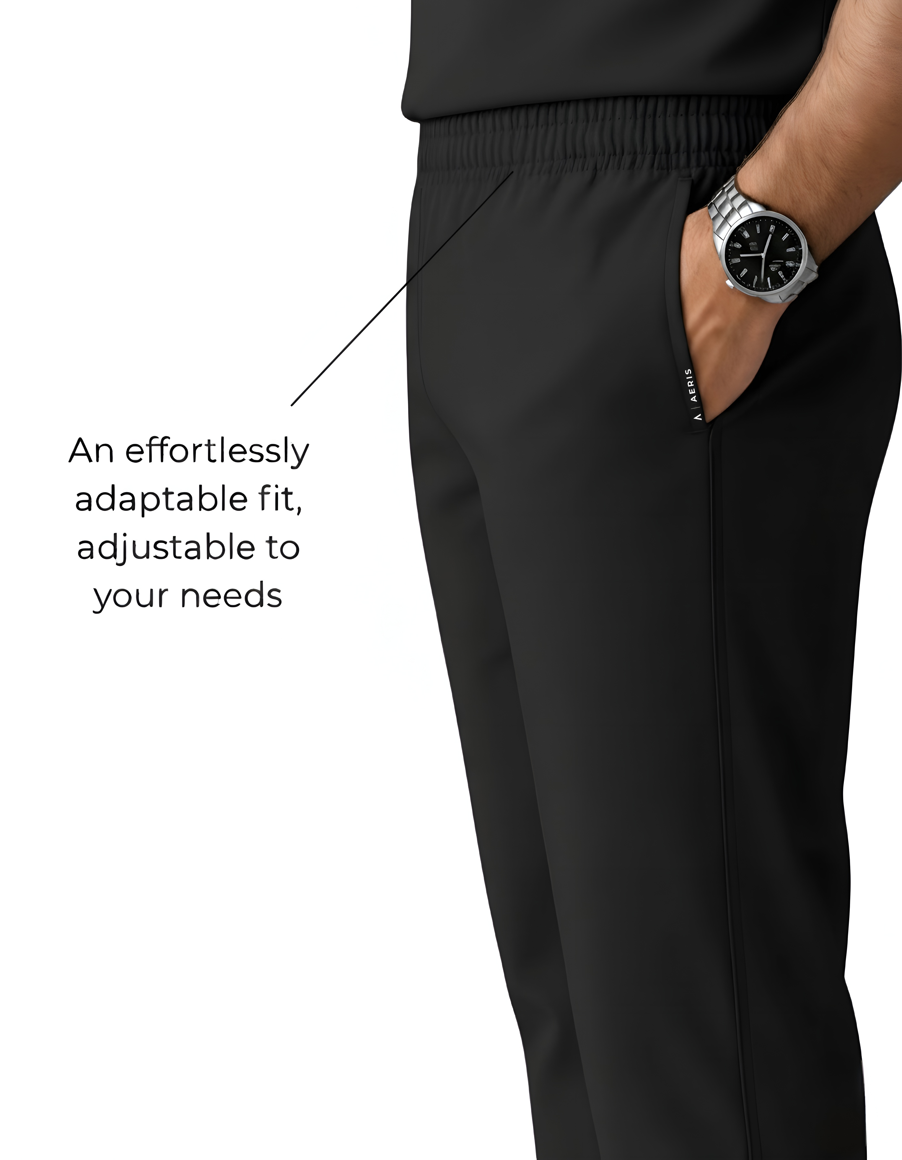 Classic Women's V-Neck Scrub - Black