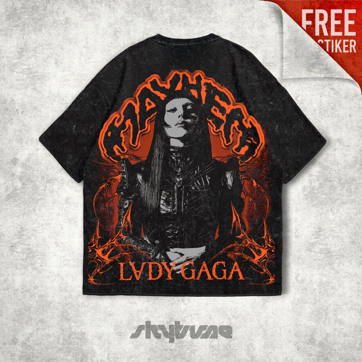 Lady Gaga Mayhem Tour Skull T-Shirt