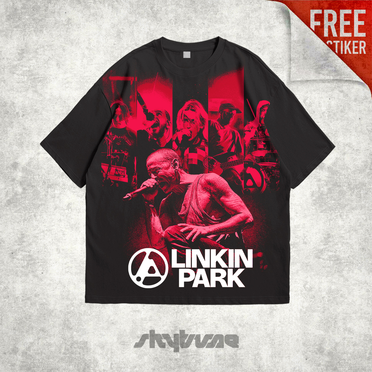 Linkin Park Bootleg Skull T-Shirt