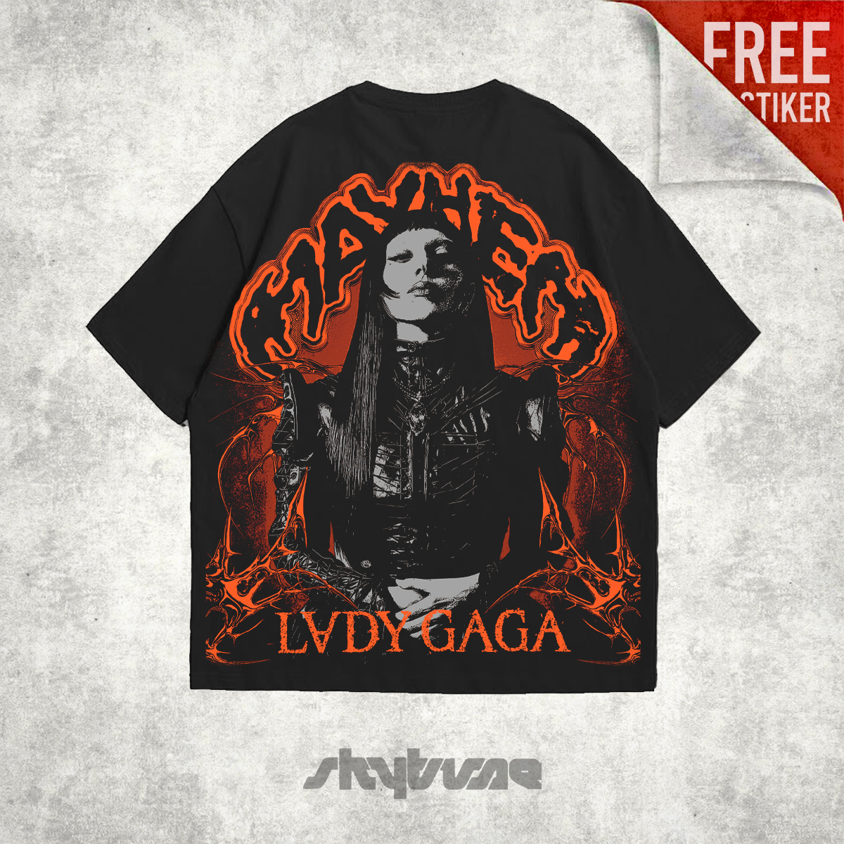 Lady Gaga Mayhem Tour Skull T-Shirt