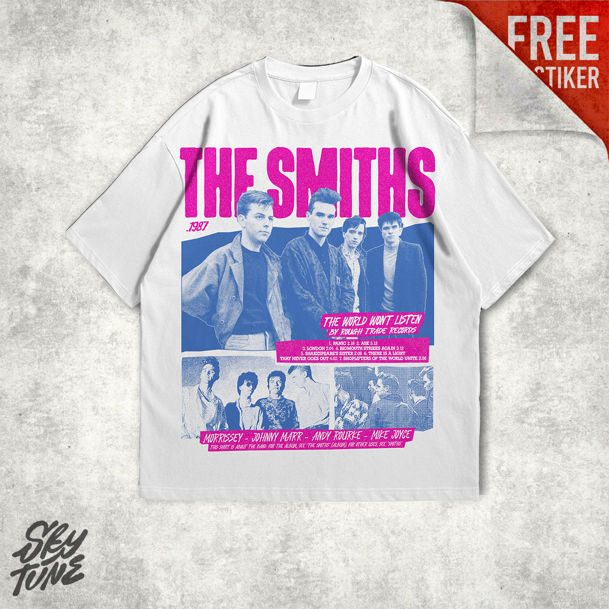 The Smiths Bootleg White T-Shirt