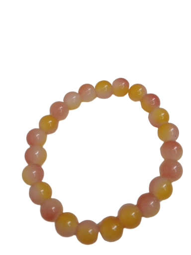 Sunset Agate Bead Bracelet