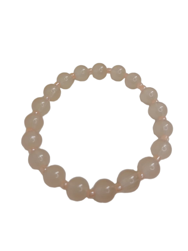 Rose Quartz Bead Bracelet
