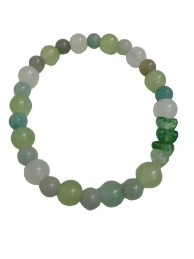 Green Jade Beaded Bracelet