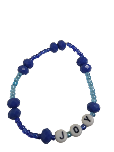 Blue Joy Beaded Bracelet