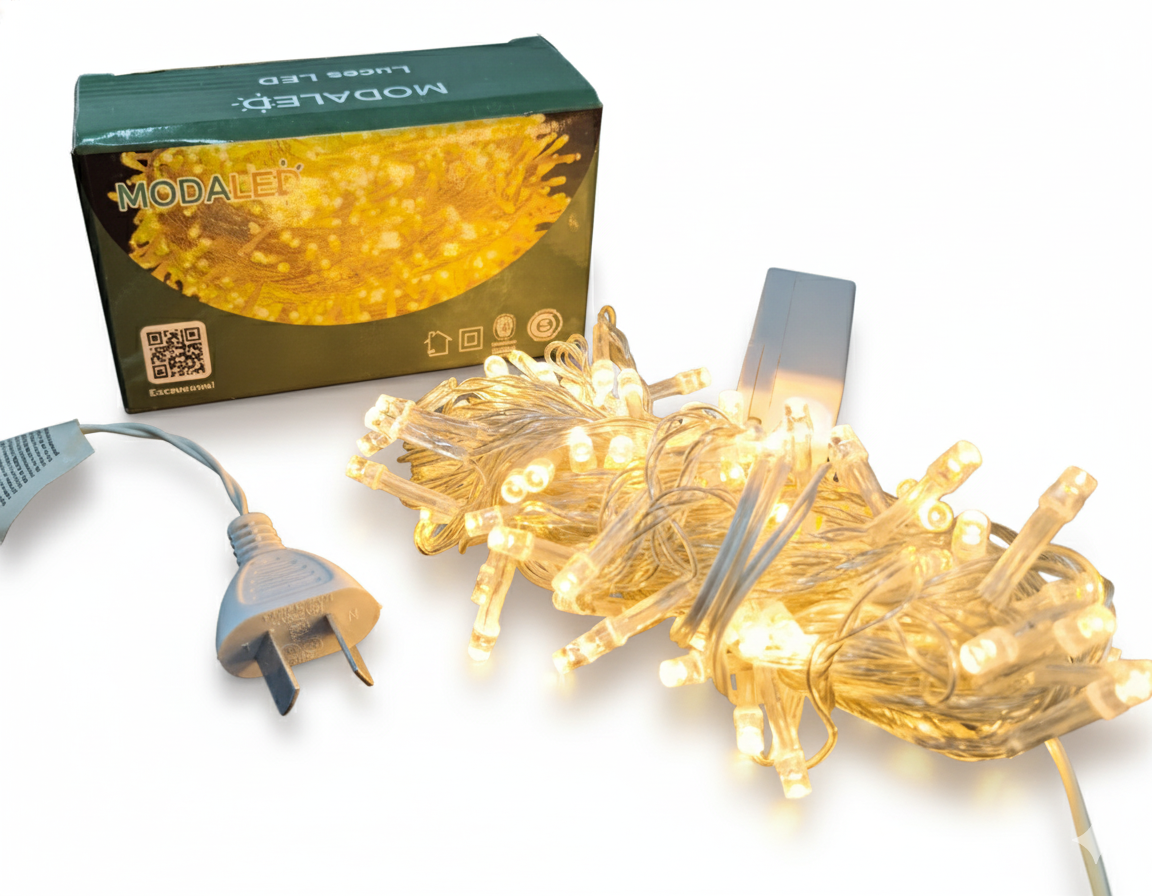 100 luces LED navideñas