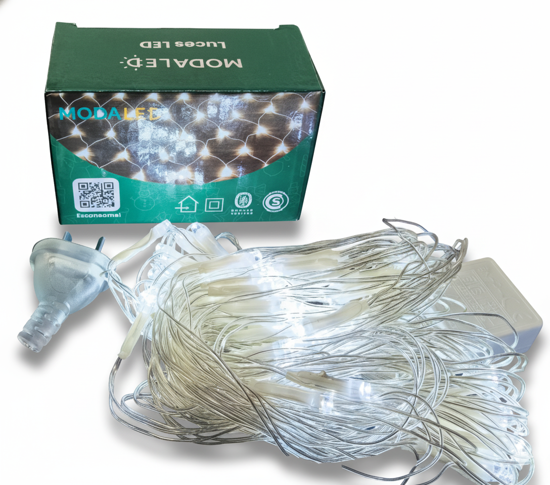 Red de luces LED blanca
