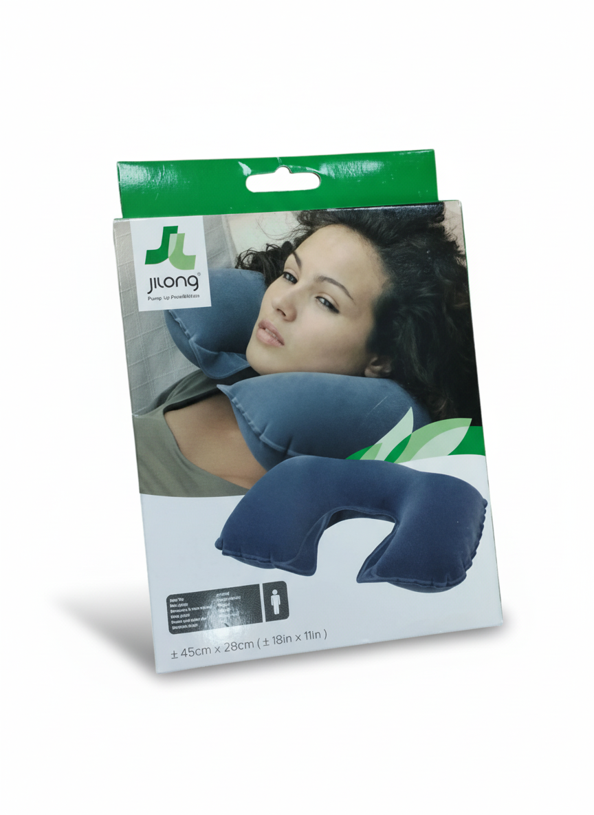 Almohada de viaje inflable