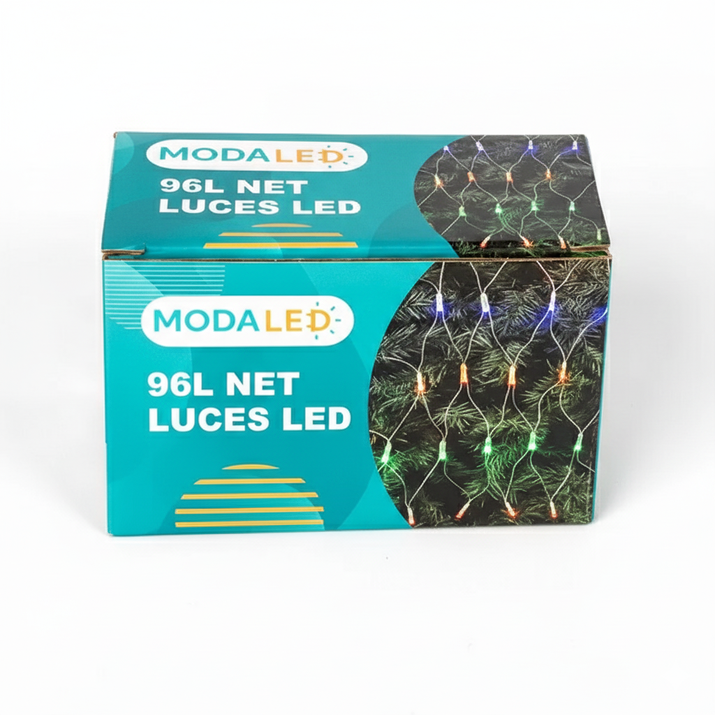 Red de luces LED calidas