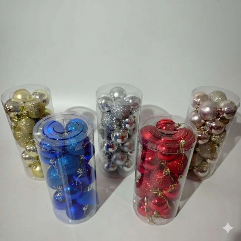 Set de bolas navideñas 7cm