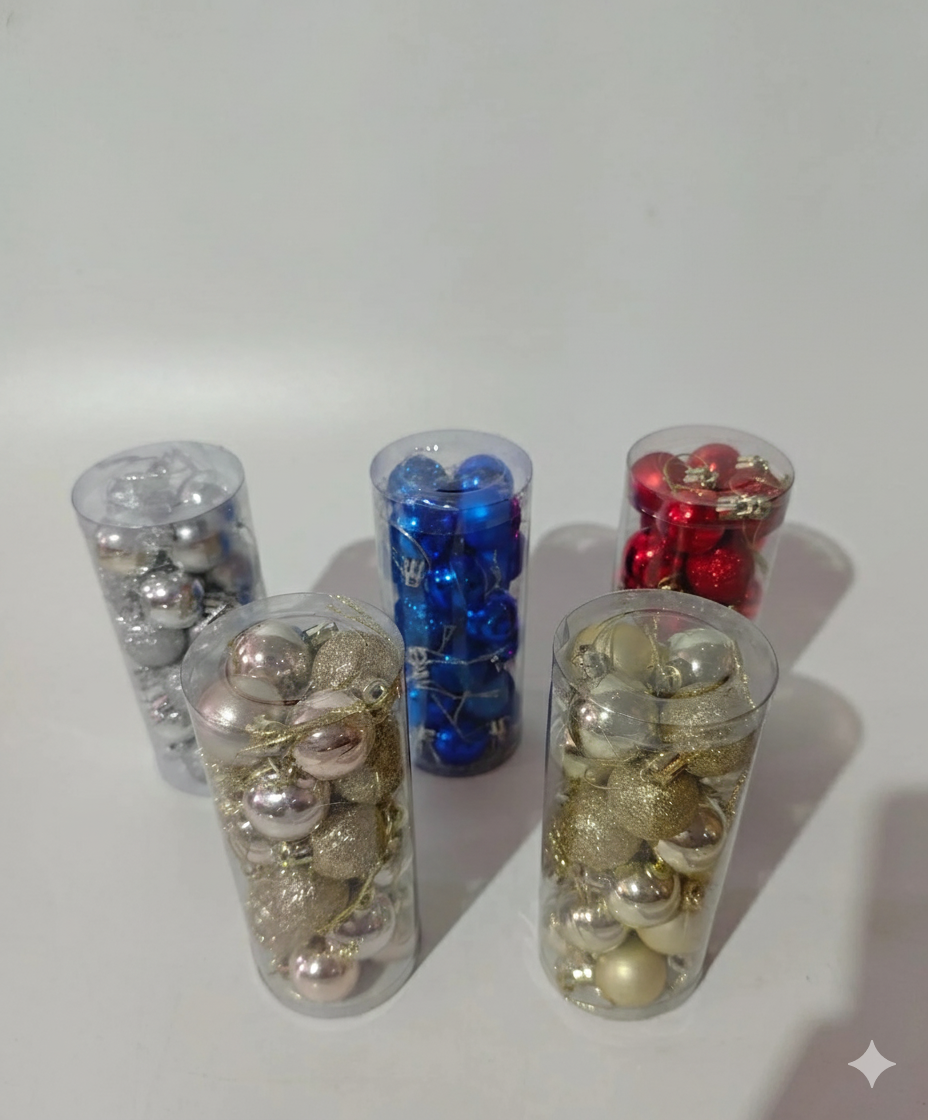 Set de bolas navideñas 3cm