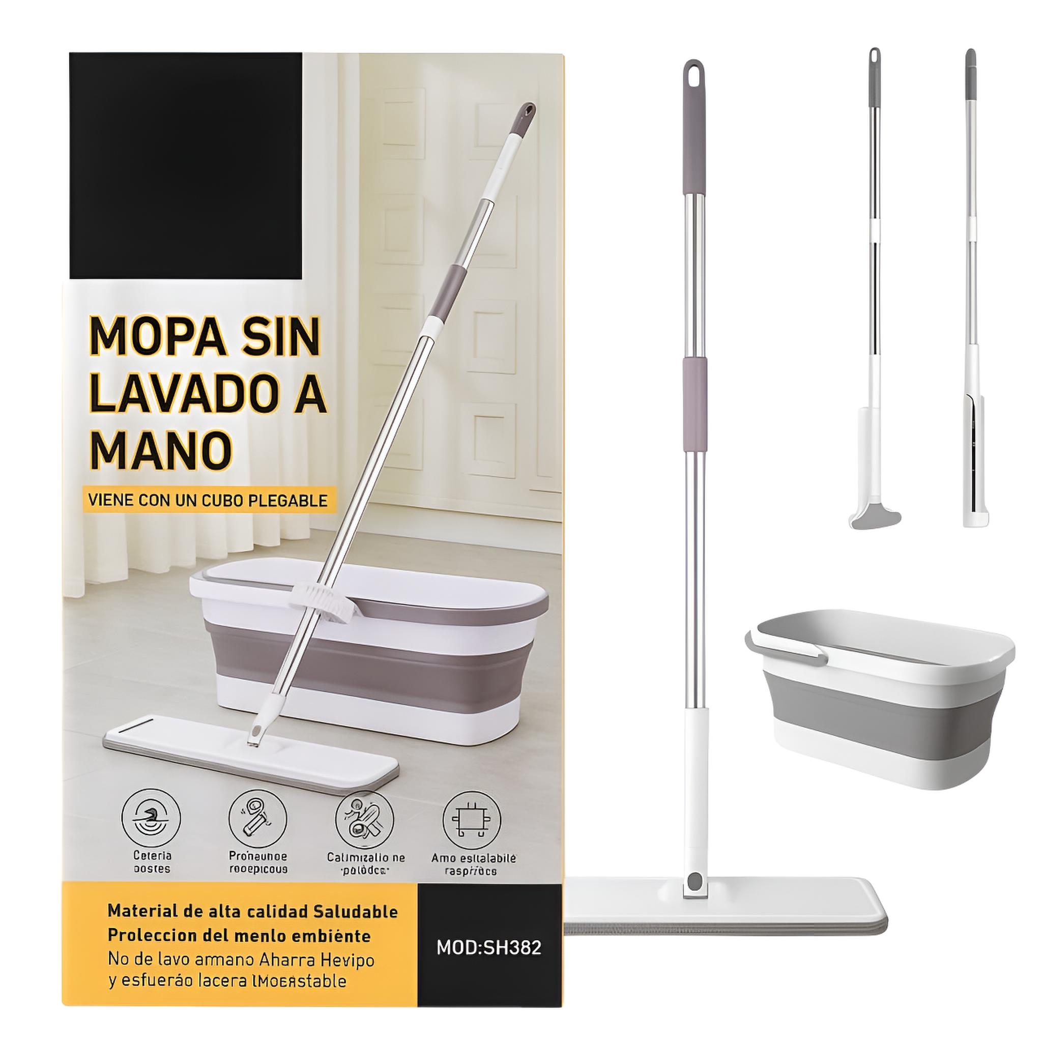 Mopa con balde sin lavado a mano