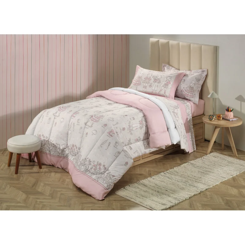 Juego de sábanas juveniles 200 hilos Karsen