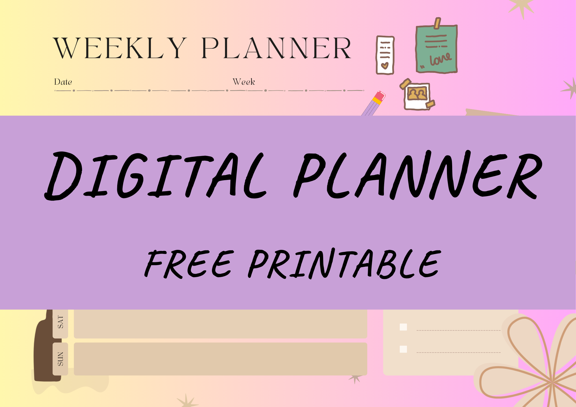 Weekly Planner Pad