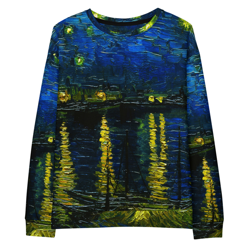 Vincent van Gogh Sweatshirt All-Over-Print Cotton