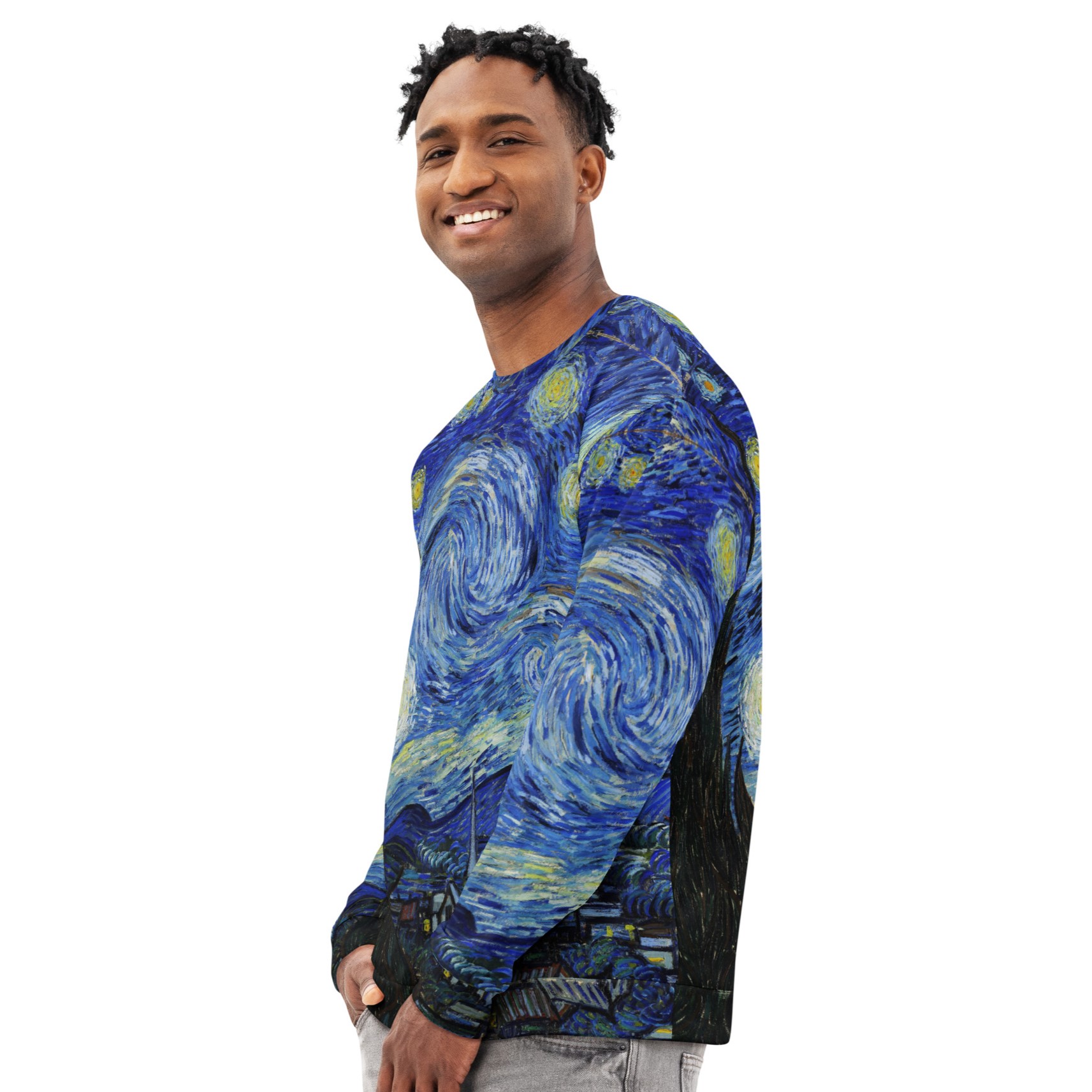 Vincent van Gogh Sweatshirt All-Over-Print Cotton