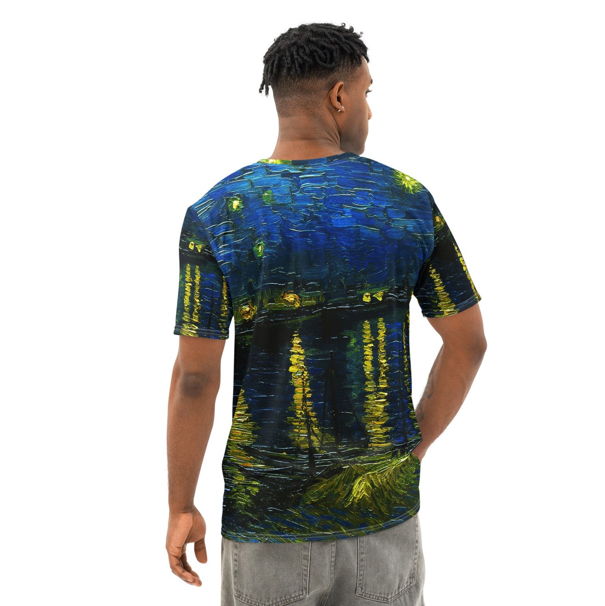 Vincent van Gogh Men's Premium Soft Cotton All-Over-Print T-Shirt