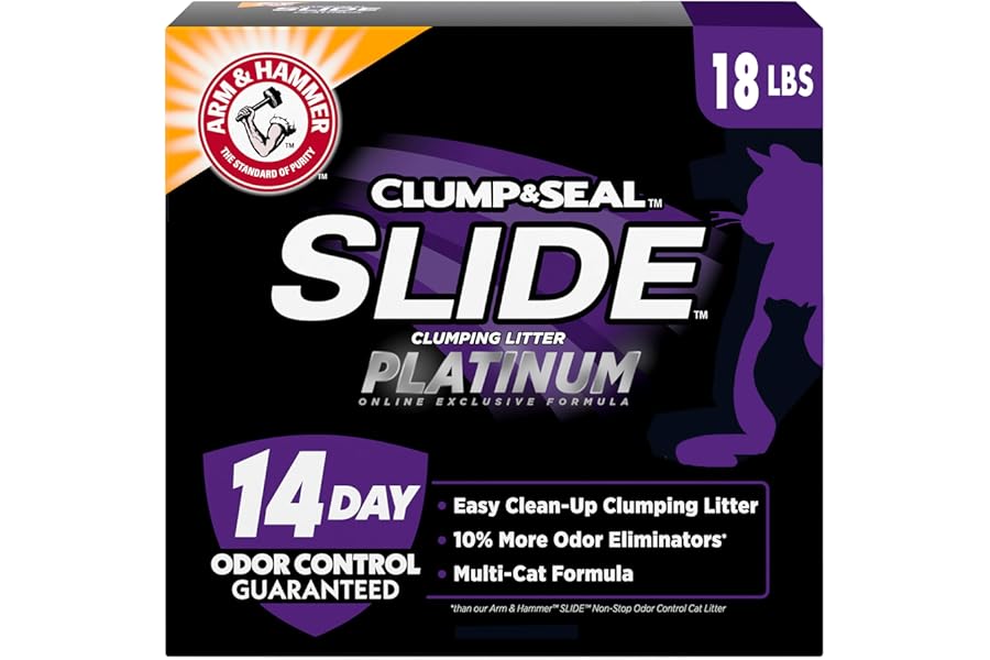 Arm & Hammer Clump & Seal Slide Platinum Cat Litter