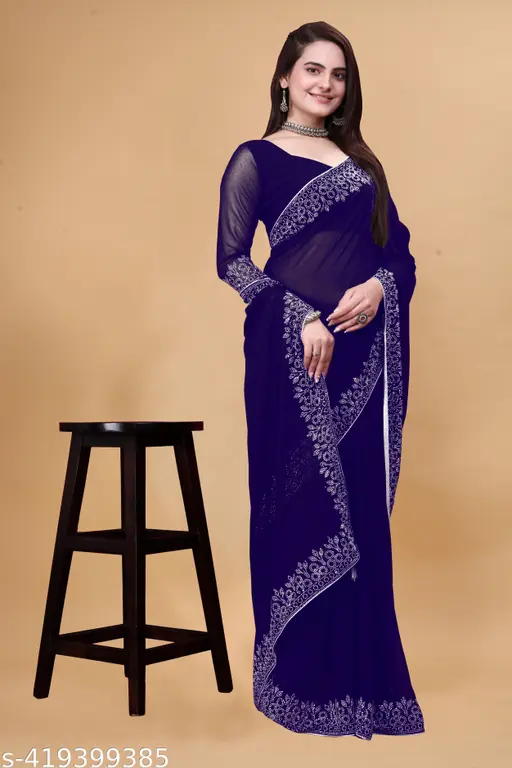 Elegant Blue Saree